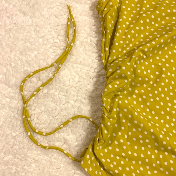 NWT Bikini Top Swimming Mustard White dot. Size 2 - Picture 2 of 8